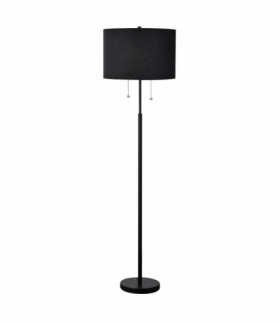 Lampa stojąca Fogo 2xE27 czarna Light Prestige LP-0304/2F BK