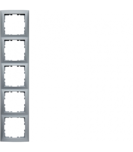 B.Kwadrat Ramka 5-krotna, alu mat, lakierowany