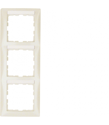 B.Kwadrat Ramka 3-krotna pionowa z polem opisowym, krem
