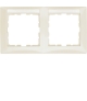 B.Kwadrat Ramka 2-krotna pozioma z polem opisowym, krem