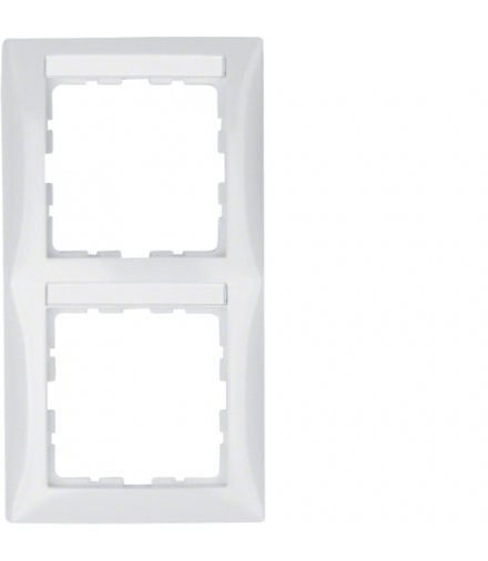 B.Kwadrat Ramka 2-krotna pionowa z polem opisowym, biały