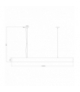 Lampa wisząca Cali L LED CCT Tuya biała Light Prestige LP-1301/1P L WH Smart