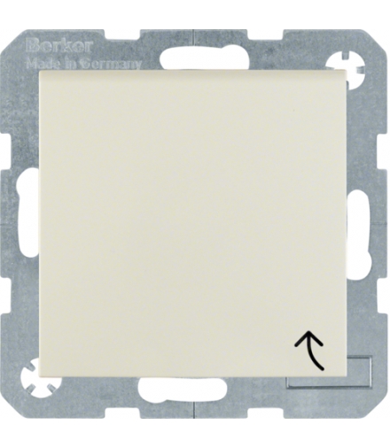 Gniazdo z uziemieniem SCHUKO z pokrywą krem