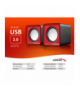 Głośniki komputerowe 6W USB Red&Black Audiocore AC870 R 43397 CEN-43397