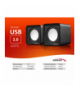 Głośniki komputerowe 6W USB Silver&Black Audiocore AC870 B 43398 CEN-43398