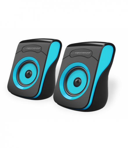 Esperanza głośniki 2.0 usb flamenco czarno-niebieskie Esperanza EP140KB ESP-EP140KB