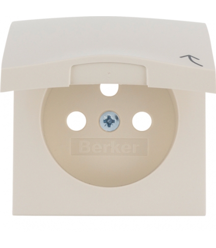 Płytka czołowa do gniazd z uziemieniem krem