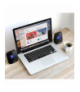 Głośniki komputerowe 6W USB minijack Black Audiocore AC835 LED CEN-51244