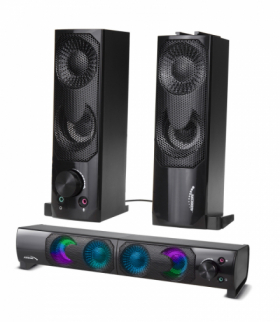 Głośniki komputerowe Soundbar Audiocore 3Wx2, LED, USB 5V, wejście liniowe, AC955 Audiocore CEN-75235