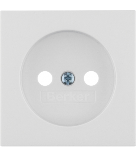 Płytka czołowa do gniazda bez uziemienia biały