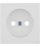 Płytka czołowa do gniazda bez uziemienia biały