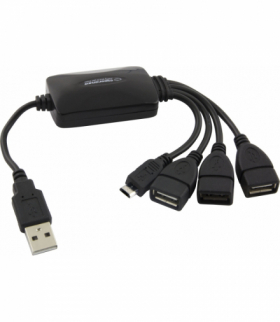 Hub USB 2.0 3 porty USB + 1 port micro USB Esperanza EA158 ESP-EA158