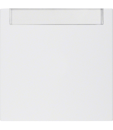 Klawisz z polem opisowym do łączników 1-klawiszowych biały mat