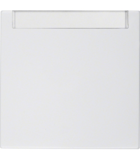 Klawisz z polem opisowym do łączników 1-klawiszowych biały