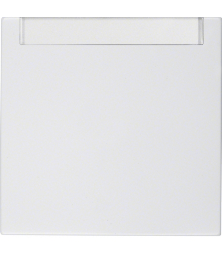 Klawisz z polem opisowym do łączników 1-klawiszowych biały