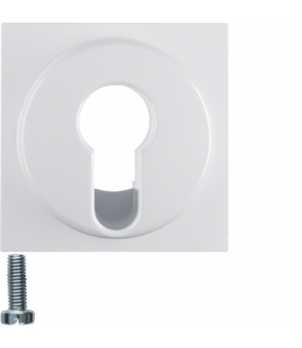 Płytka czołowa do łącznika na klucz, biały