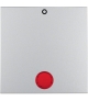 Klawisz z czerwoną soczewką i nadrukiem "0", do łączników 2- i 3-biegunowych alu mat