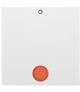 Klawisz z czerwoną soczewką i nadrukiem "0", do łączników 2- i 3-biegunowych biały
