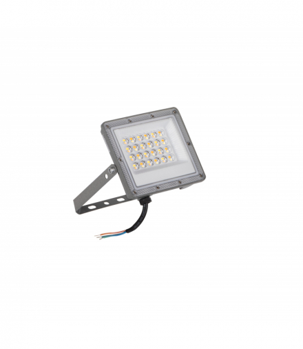 Naświetlacz LED ACETE 20W CCT GR szary wolne końce przewodów Kanlux 38491