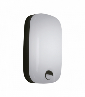 Plafoniera hermetyczna z czujnikiem ruchu ABEL LED SL 15W BLACK CCT czarny Struhm 04355