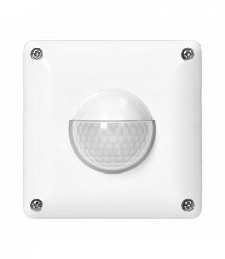 Czujnik ruchu, 2 i 3 żyłowy, 190 st. IP65, 500W, zasięg max. 20m, do puszki, biały Orno OR-CR-270/W