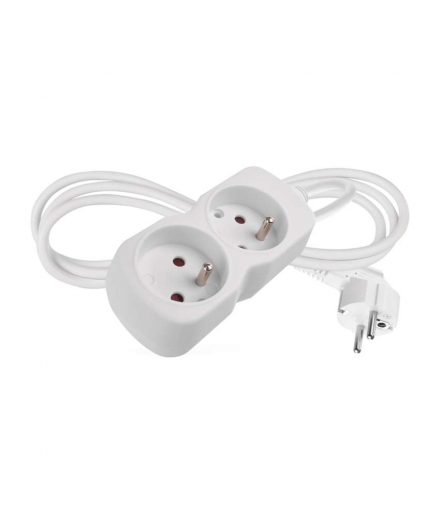 Przedłużacz 1,4 m 2 gniazdo biały PVC 1 mm2 EMOS P02114