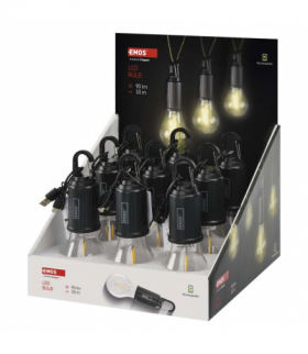 Ładowalna żarówka LED 90 lm, 9 szt display box EMOS P4719