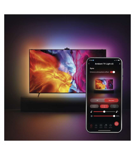 GoSmart Oświetlenie telewizora Ambilight 65“ (164 cm) EMOS ZTV65