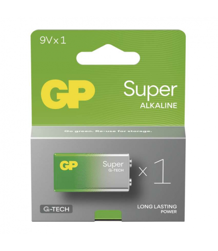 GP Bateria alkaliczna SUPER 9V (6LR61) 1PP GP B01511