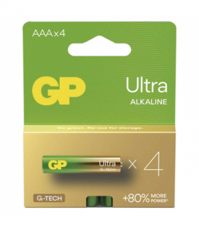 GP Bateria alkaliczna ULTRA AAA (LR03) 4PP MB GP B02114