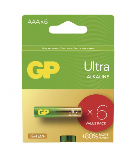 GP Bateria alkaliczna ULTRA AAA (LR03) 6VP GP B0211V