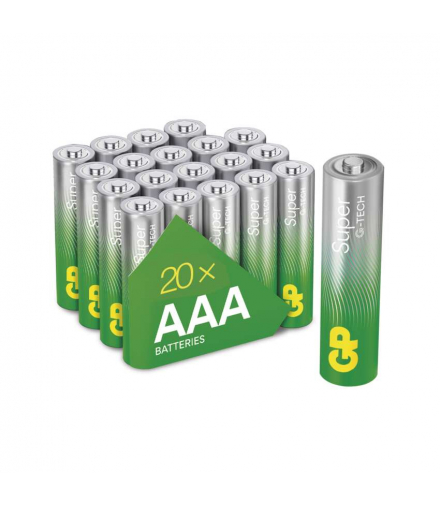 GP Bateria alkaliczna SUPER AAA (LR03) 20SH GP B0110L