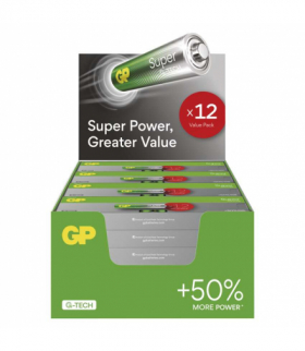 GP Bateria alkaliczna SUPER AAA (LR03) 12PP MB GP B0114T