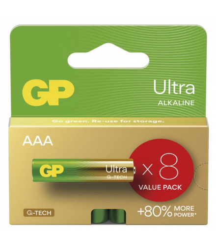 GP Bateria alkaliczna ULTRA AAA (LR03) 8VP GP B02138