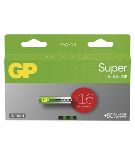 GP Bateria alkaliczna SUPER AAA (LR03) 16PP GP B0112H