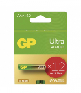 GP Bateria alkaliczna ULTRA AAA (LR03) 12PP GP B0212F