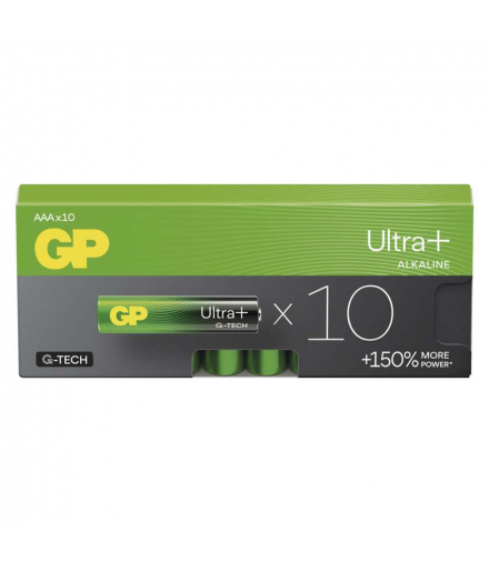 GP Bateria alkaliczna ULTRA PLUS AAA (LR03) 10PP GP B0314G