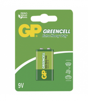 GP Bateria cynkowa GREENCELL 9V (6F22) 1BL GP B1251
