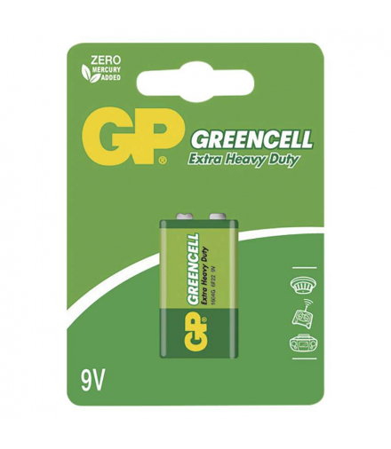 GP Bateria cynkowa GREENCELL 9V (6F22) 1BL GP B1251