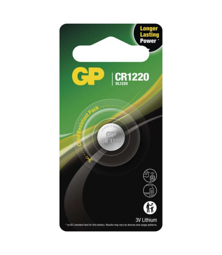 GP Bateria litowa guzikowa CR1220 1BL GP B15201
