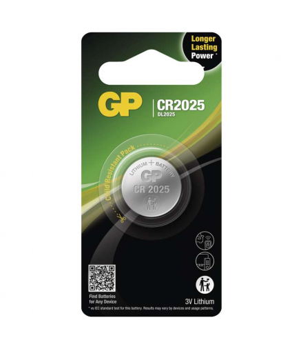 GP Bateria litowa guzikowa CR2025 1BL GP B15251