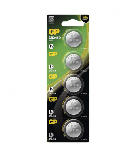 GP Bateria litowa guzikowa CR2450 5BL GP B1585