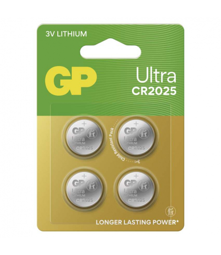 GP Ultra Bateria litowa guzikowa CR2025 4BL GP B32254