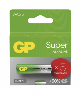 GP Bateria alkaliczna SUPER AA (LR6) 5PP (value pack) GP B01215