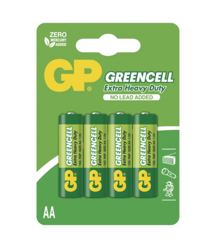 GP Bateria cynkowa GREENCELL AA (R6) 4BL GP B1221