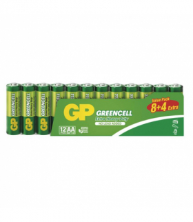 GP Bateria cynkowa GREENCELL AA (R6) 8+4SH GP B1220F