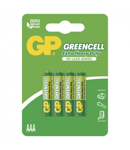 GP Bateria cynkowa GREENCELL AAA (R03) 4BL GP B1211