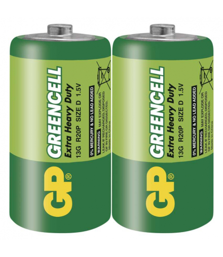 GP Bateria cynkowa GREENCELL D (R20) 2SH GP B1240