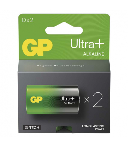 GP Bateria alkaliczna ULTRA PLUS D (LR20) 2PP GP B03412