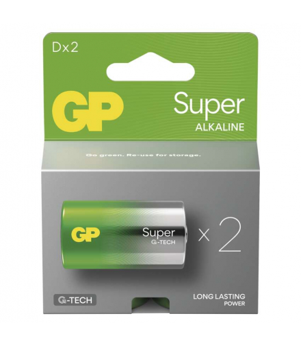 GP Bateria alkaliczna SUPER D (LR20) 2PP GP B01412